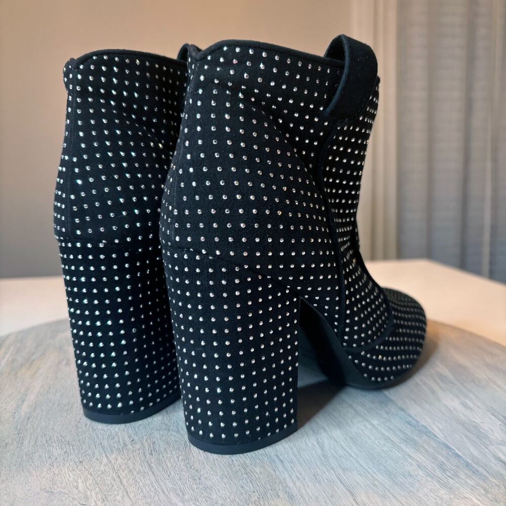 Laurence Dacade Black Studded Suede Ankle Boots Women's EU 38.5 US 8.5 Designer - Picture 6 of 11